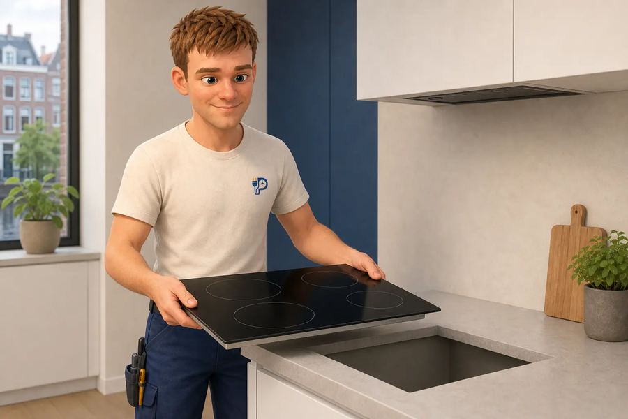 Install an induction hob or oven